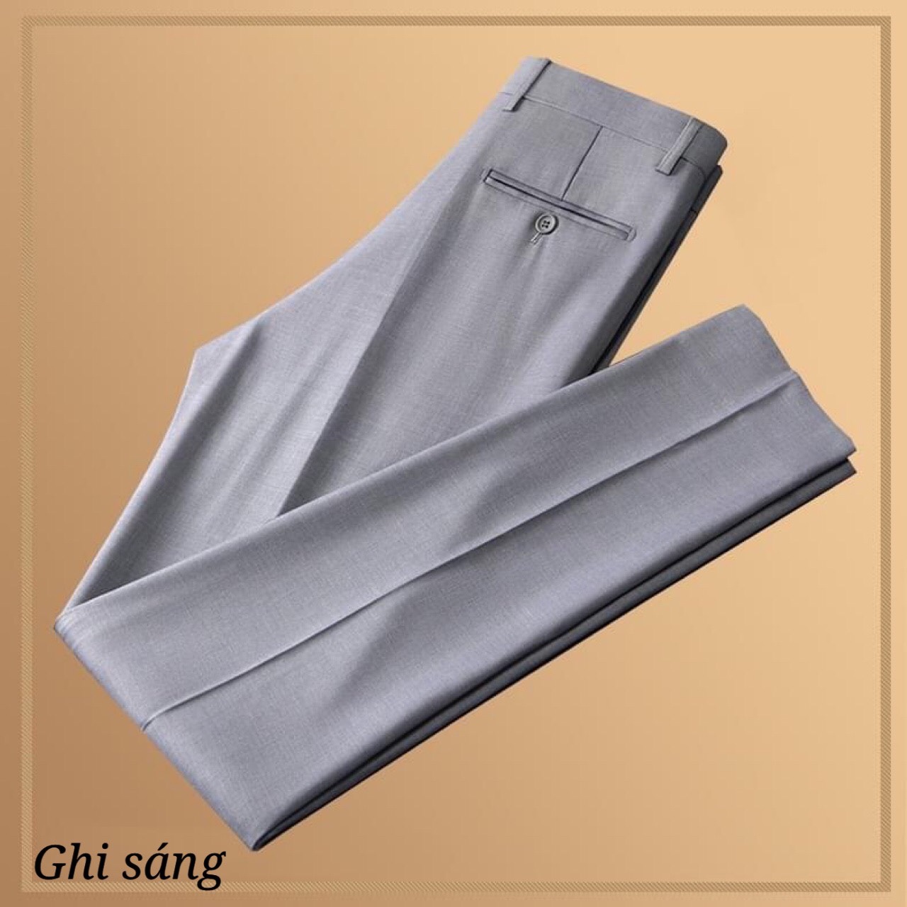 Quần tây nam Huy Phát màu ghi sáng